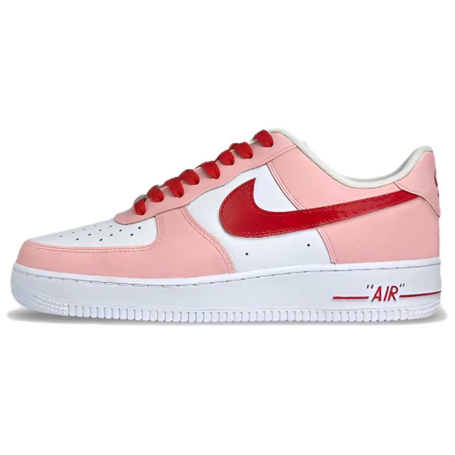 Nike Nike Air Force 1 Air Force 1, Girl's Style Leather Slip Resistant Low top Skateboard Shoes Unisex Pink