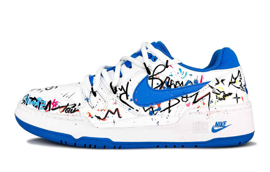Nike Nike Full Force Street Canvases Low top Skateboard Shoes Men's Blue White