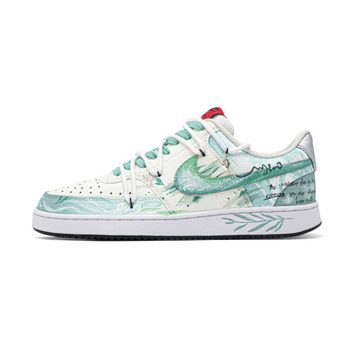 Nike Nike Court Vision 1 Forest Travelogue Coverage Impact Resistance Coverage Impact Resistance Low top Skateboard Shoes