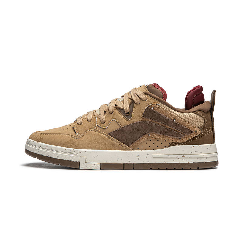Li-Ning Li Ning Lightweight And Breathable Low top Skateboard Shoes Men's Brown