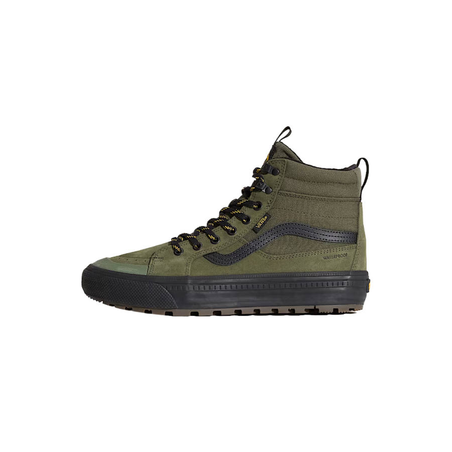 Vans Sk8 Hi Textile, Leather Coverage High top Skateboard Shoes Unisex