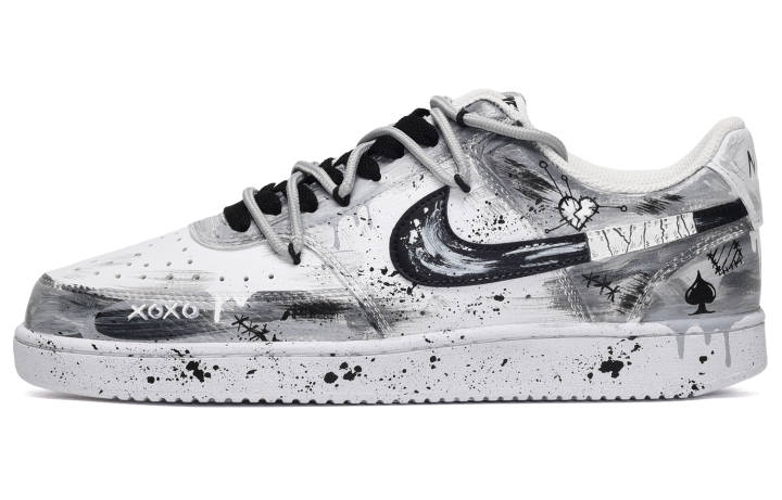 Nike Nike Court Vision 1 CUS ID Love Storm Abrasion Resistant Slip Resistant Abrasion Resistant Slip Resistant Low top
