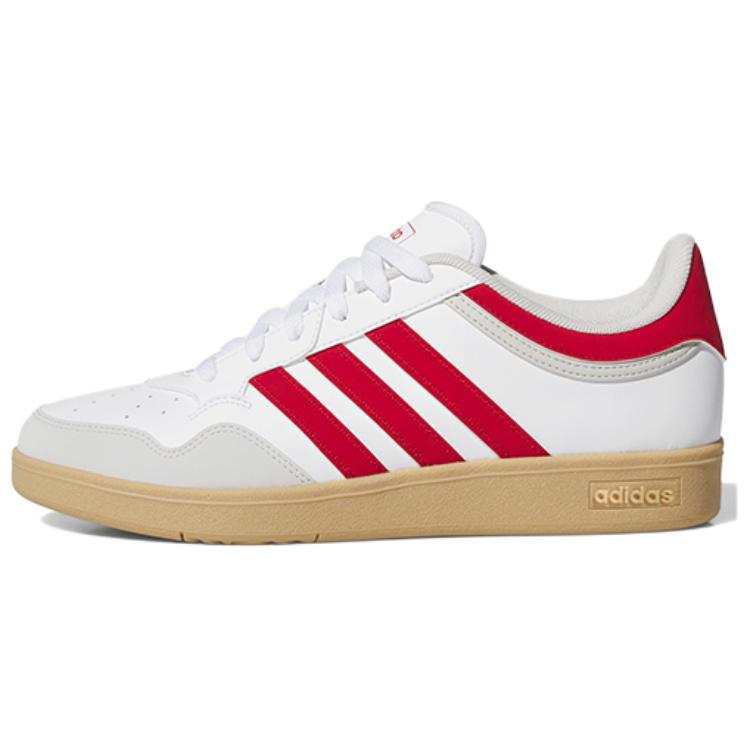 Adidas Adidas Hoops 4.0 Abrasion Resistant Low top Skateboard Shoes Men's White Red