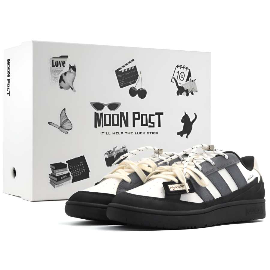 Adidas Adidas WCARD ADV Gray Manuscript, Box Abrasion Resistant Low top Skateboard Shoes Unisex Black Gray