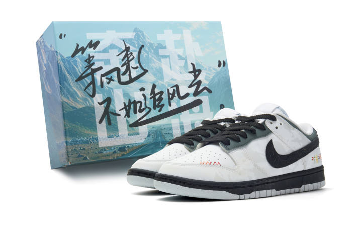 Nike Nike Dunk Abrasion Resistant Low top Skateboard Shoes Unisex White Black