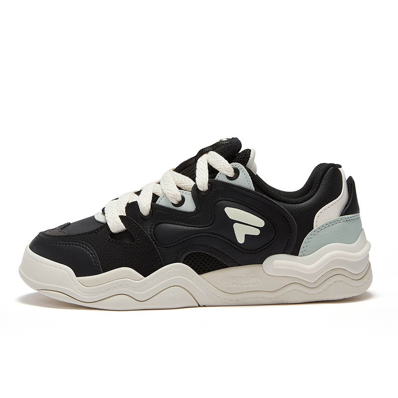 FILA FUSION KICKDX Abrasion Resistant Low top Skateboard Shoes Women's Black Gray
