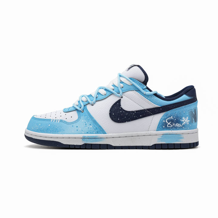 Nike Nike Big Gu Qinhan Abrasion Resistant Breathable Low top Skateboard Shoes Unisex Blue White