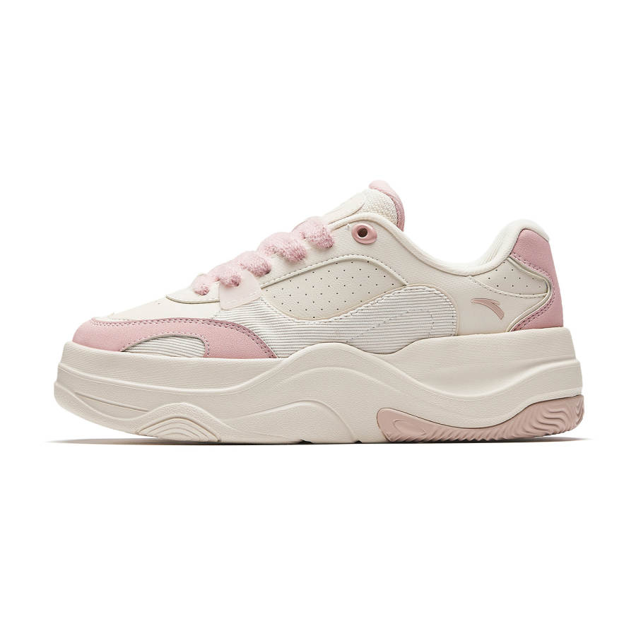 Anta Lucky Clover Textile, Synthetic Leather Low top Skateboard Shoes Women's