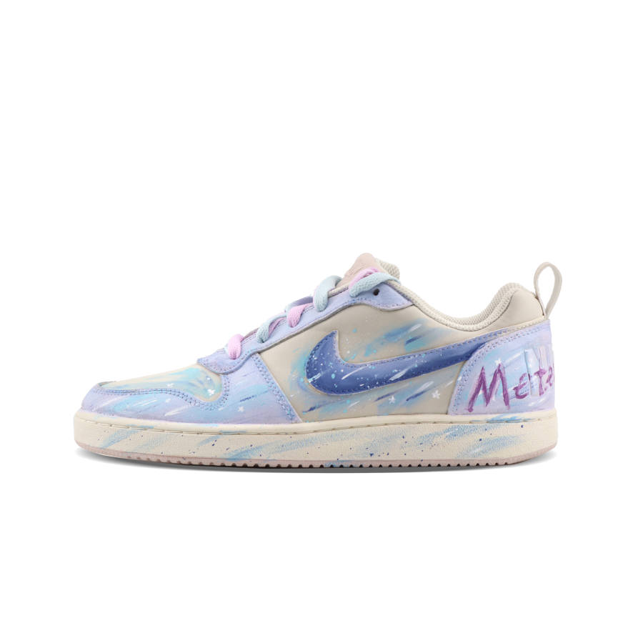 Nike Nike Court Borough Twilight Purple Glaze Abrasion Resistant Lightweight Low top Skateboard Shoes Women's White Purple