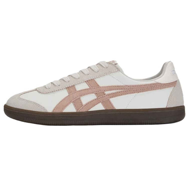 Onitsuka Tiger Tokuten Textile, Synthetic Leather, Split Cow Leather Low top Skateboard Shoes Unisex Beige White Brown