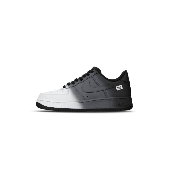 Nike Nike Air Force 1 Cushioning Low top Skateboard Shoes Unisex Black White Gray