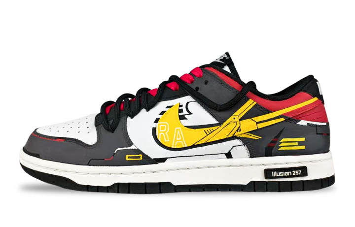 Nike Nike Dunk Fairyland, Passionate Gundam Abrasion Resistant Abrasion Resistant Low top Skateboard Shoes Men's