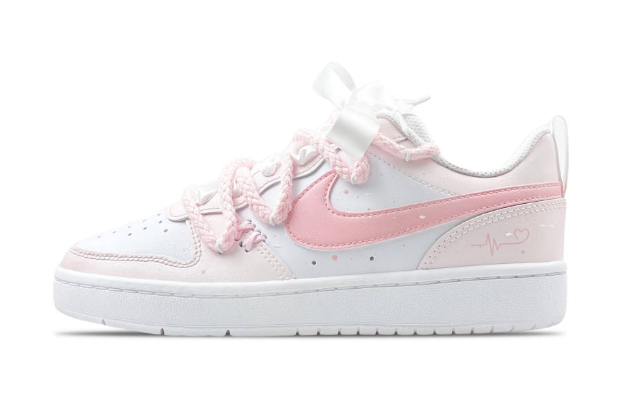 Nike Nike Court Borough 2 Impact Resistance Impact Resistance Low top Skateboard Shoes GS Pink White