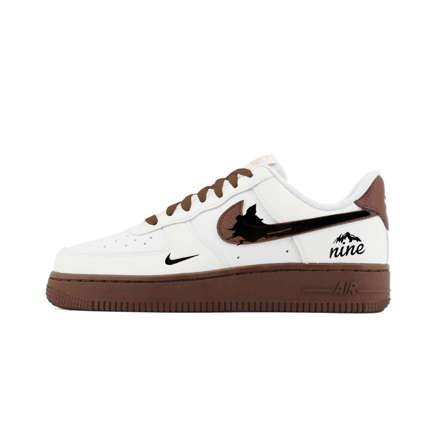 Nike Nike Air Force 1 LOW Luck Leather Abrasion Resistant Abrasion Resistant Low top Skateboard Shoes Women's Beige