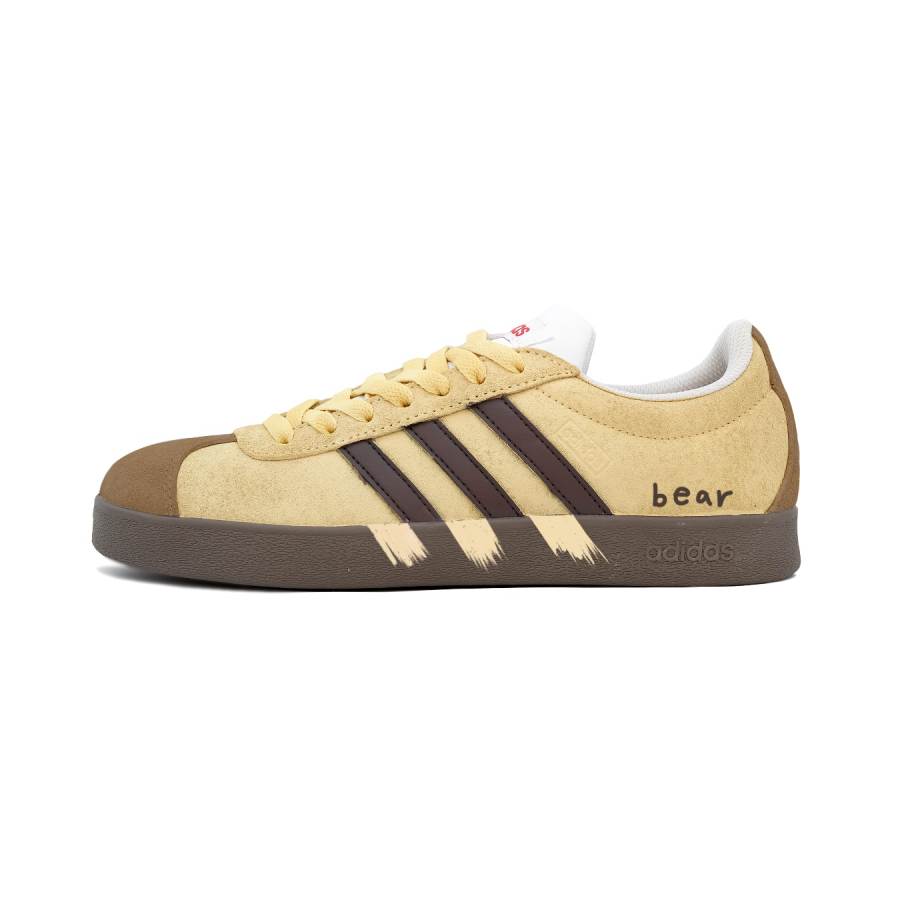 Adidas Adidas VL COURT 2.0 Bear Cookie Fashion Cushioning Abrasion Resistant Cushioning, Wear Resistant Low top