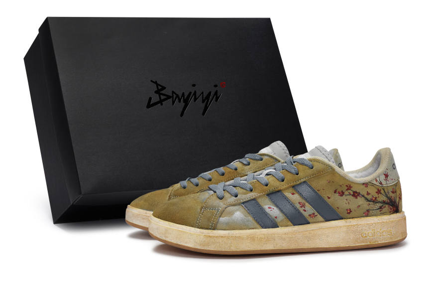 Adidas Adidas Grand Court Base 00s Abrasion Resistant Lightweight Wear resistant And Lightweight Low top Skateboard Shoes
