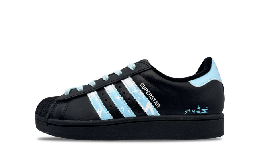 Adidas Originals Superstar 2 Low top Skateboard Shoes Unisex Blue Black