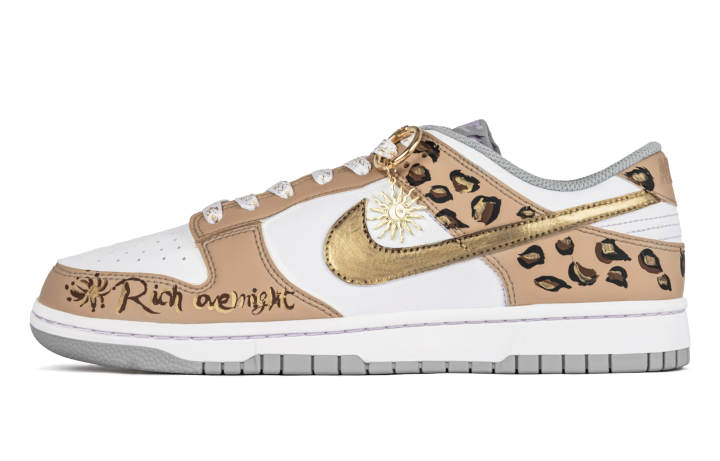Nike Nike Dunk Abrasion Resistant Breathable Abrasion Resistant Breathable Low top Skateboard Shoes Unisex White Umber