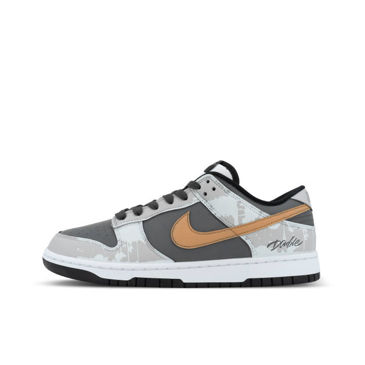 Nike Nike Dunk Gorilla Mischievous XJDD Desert Daybreak Leather Low top Skateboard Shoes Unisex Gray Brown
