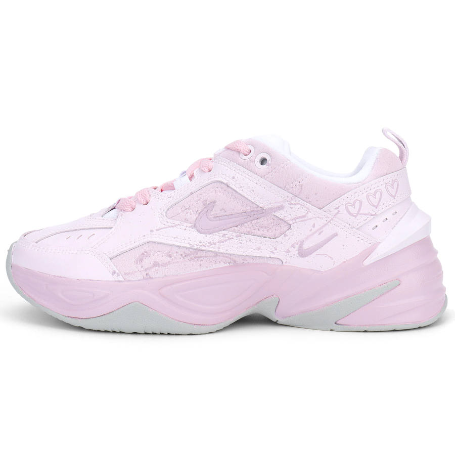 Nike Nike M2K Tekno Billions Of Pink Cushioning Height Increasing Thermal Low top Chunky Sneakers Women's Light Pink