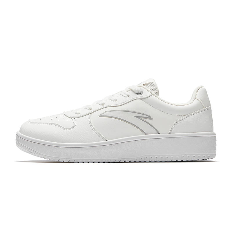 Anta Light Course Cushioning Abrasion Resistant Cushioning, Wear Resistant Low top Skateboard Shoes Men's White