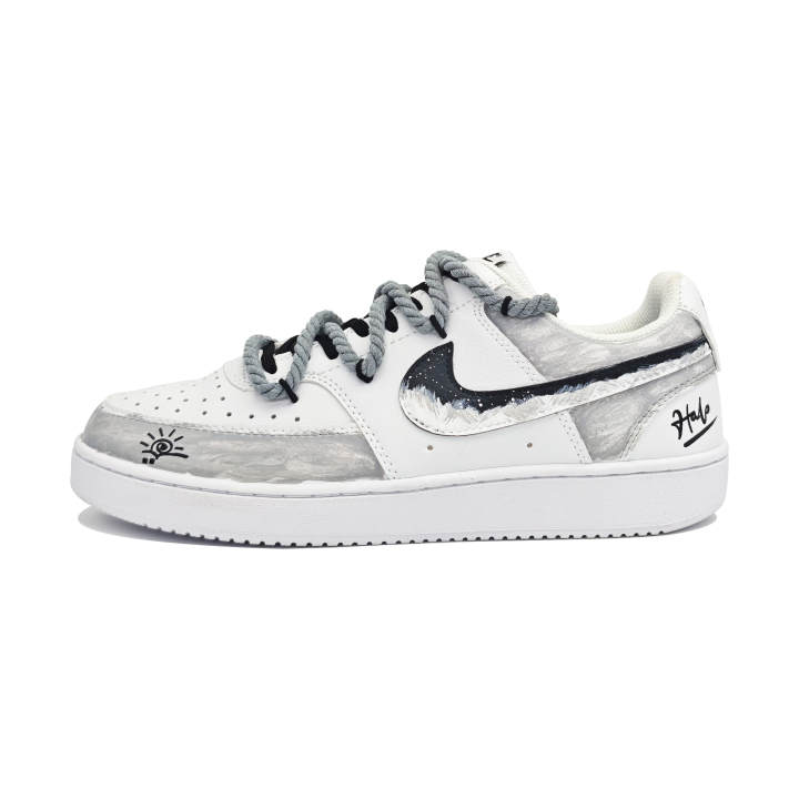 Nike Nike Court Vision 1 Skateboard Shoes Unisex Low Top Gray