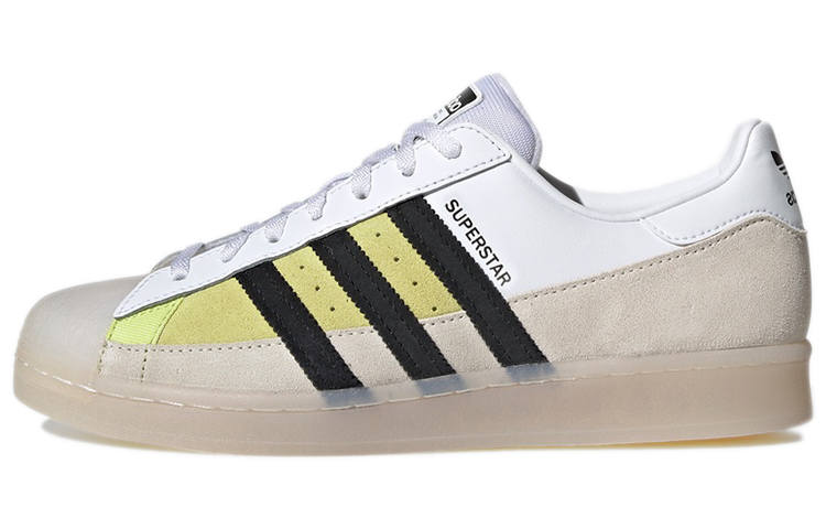Adidas Originals Superstar Shoes 'White Khaki '