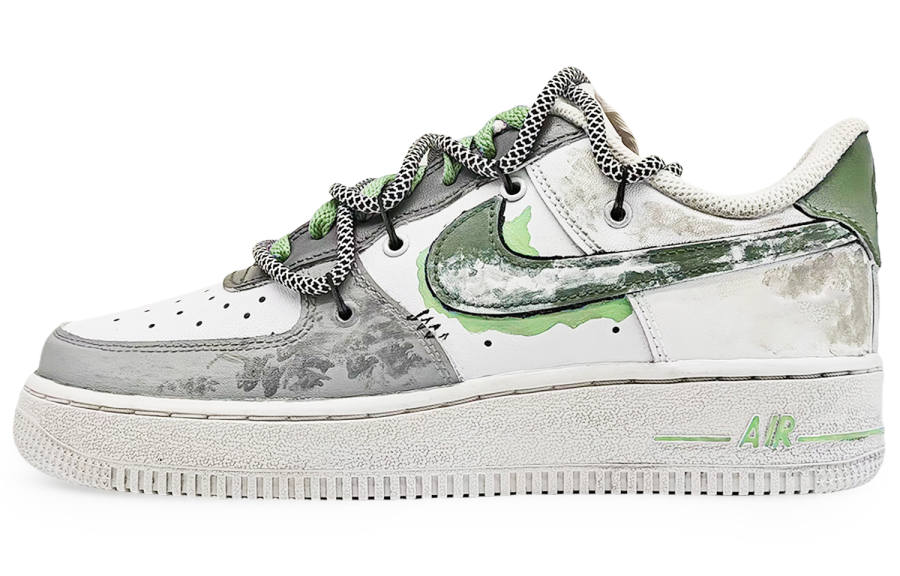 Nike Nike Air Force 1 EIGHT% No. 9 Coverage Thermal Abrasion Resistant Low top Skateboard Shoes Unisex Green