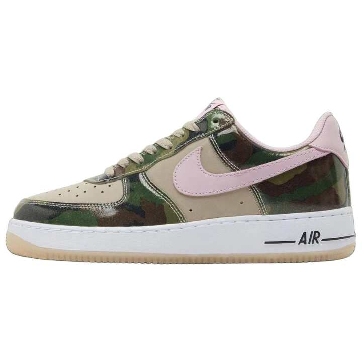 Nike Nike Air Force 1 Low top Skateboard Shoes Men's Brown Green Pink