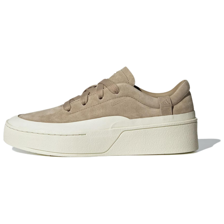 Adidas Adidas Labcourt Leather Soft And Comfortable Slip Resistant Abrasion Resistant Low top Skateboard Shoes Unisex Khaki