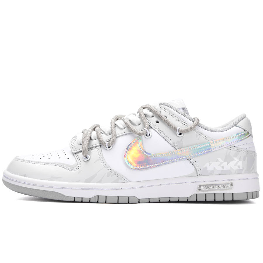 Nike Nike Dunk The Realm Of Dreams Abrasion Resistant Abrasion Resistant Low top Skateboard Shoes Unisex Gray White