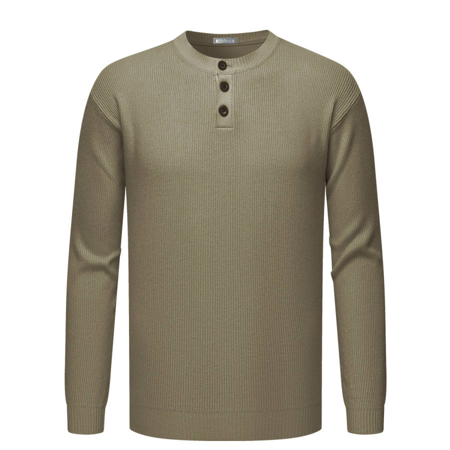 Hodo Knitwear Men's Crew Neck Moderate Base Layer