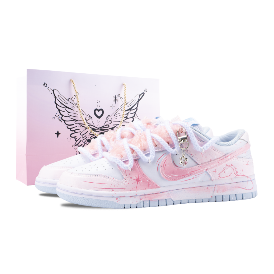 Nike Nike Dunk Starlight Unicorn Abrasion Resistant Low top Skateboard Shoes Women's Pink