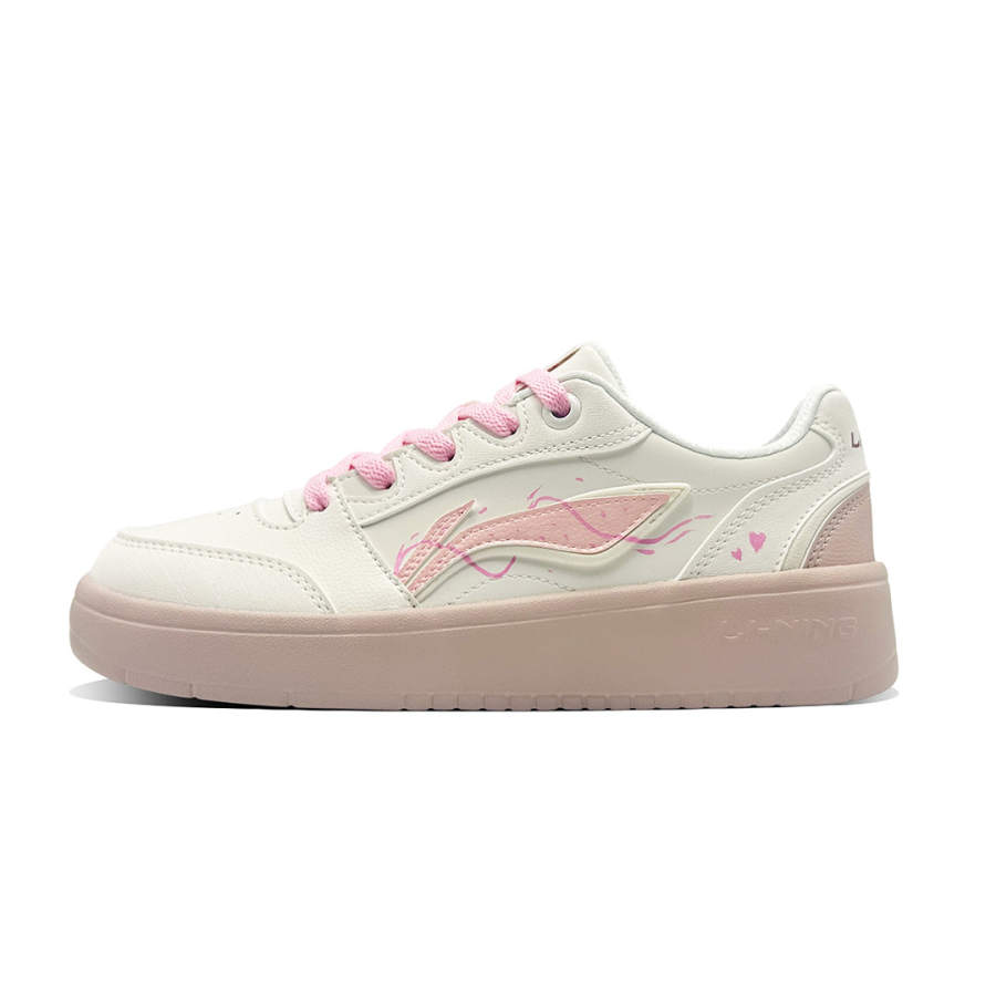 Li-Ning Li Ning Sycee V3 Coverage Slip Resistant Lightweight Low top Skateboard Shoes Women's Pink