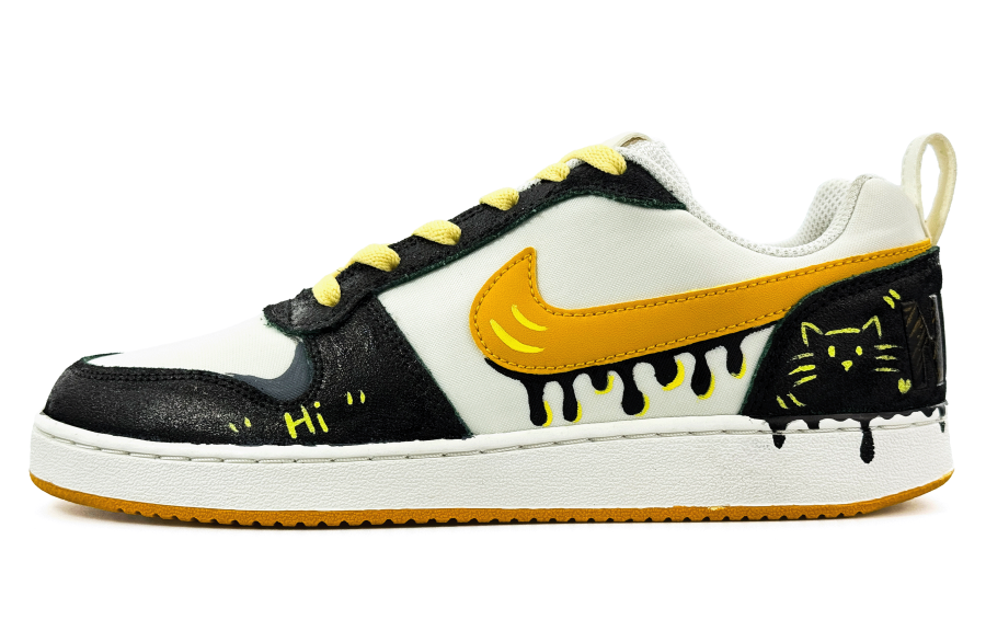 Nike Nike Court Borough Low top Skateboard Shoes Men's Orange Yellow