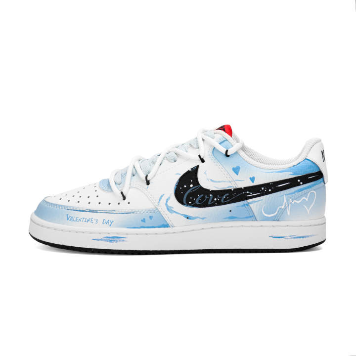 Nike Nike Court Vision 1 Quantum Space Cat, Heartbeat Leather Abrasion Resistant Abrasion Resistant Low top Skateboard Shoes