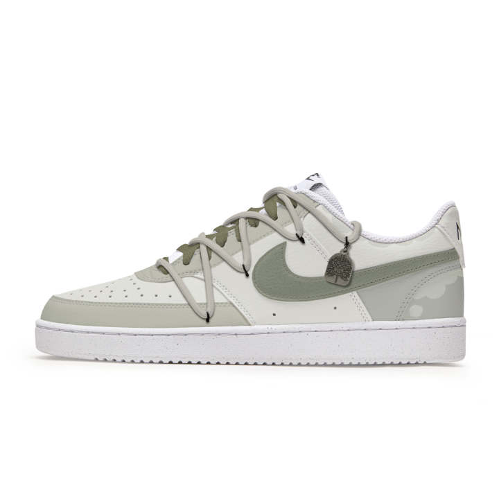 Nike Nike Court Vision Low Skateboard Shoes Men's Low Top White/Green