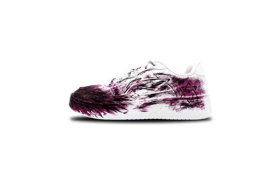 Li-Ning Li Ning Floating Boat Cushioning, Wear Resistant Low top Skateboard Shoes Unisex Magenta