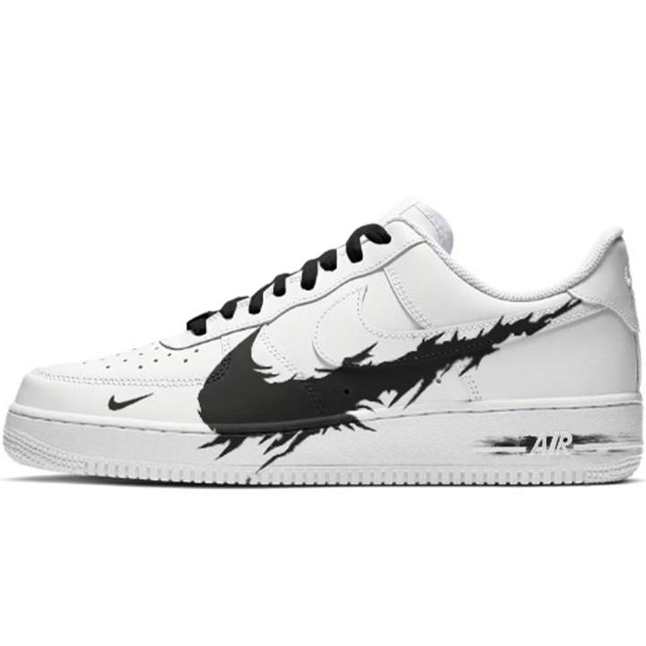 Nike Nike Air Force 1 07 Venom Cow Leather Thermal Coverage Low top Skateboard Shoes Unisex White Black