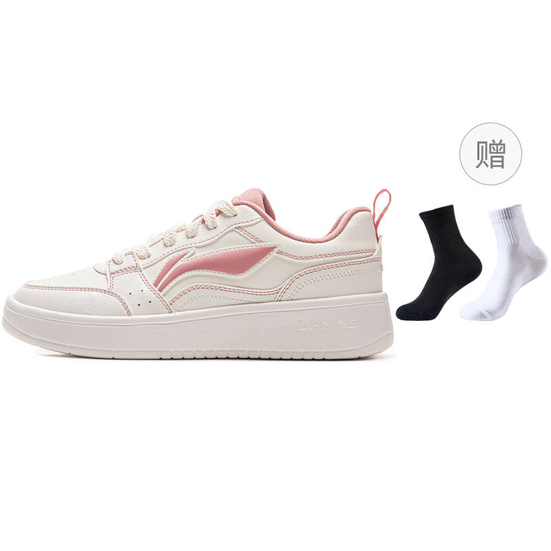 Li-Ning Li Ning Sycee Low top Skateboard Shoes Women's Pink White