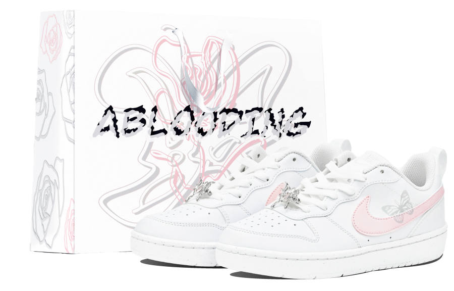 Nike Nike Court Borough Slip Resistant Low top Skateboard Shoes Women's GS Pink