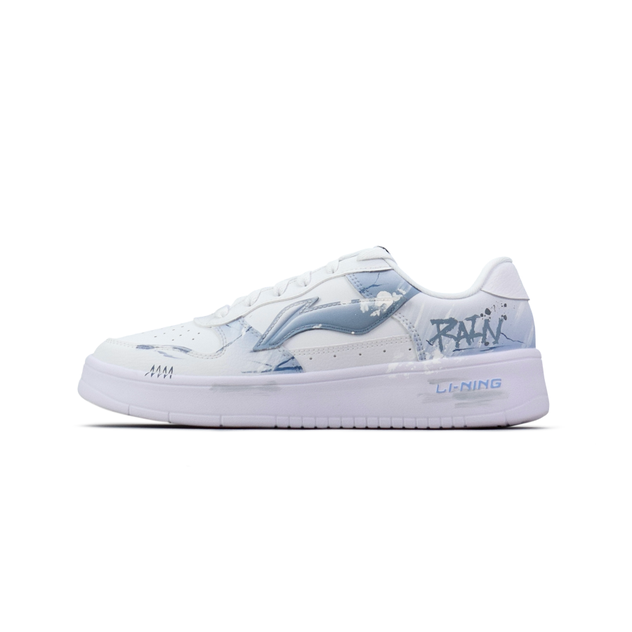 Li-Ning Li Ning Floating Boat Slip Resistant, Abrasion Resistant, Height Increasing Low top Skateboard Shoes Women's Light Blue