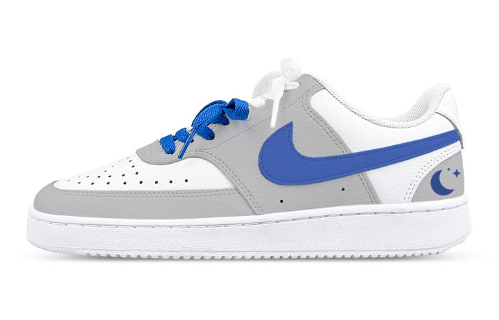 Nike Nike Court Vision 1 Low top Skateboard Shoes Women's White Blue