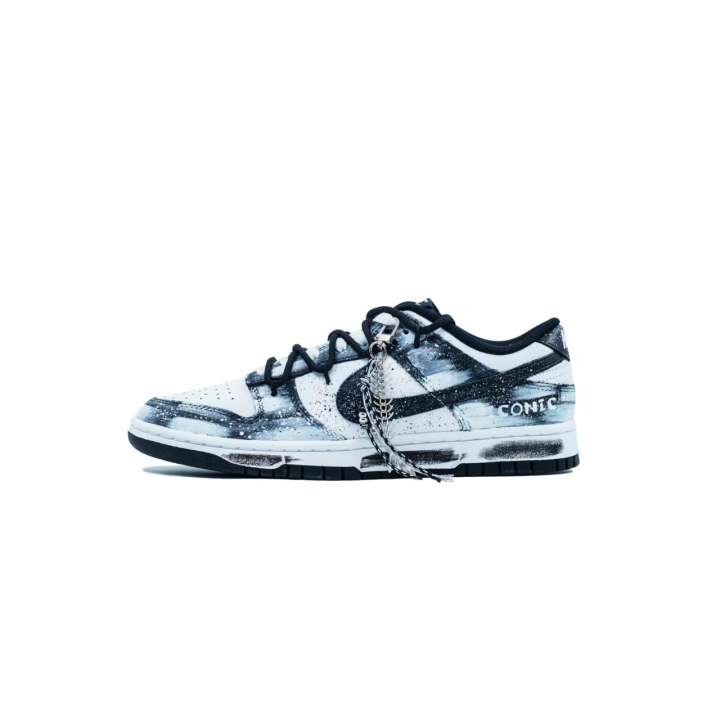 Nike Nike Dunk Oxidized Starlight Wear resistant And Lightweight Low top Skateboard Shoes Unisex Black Gray