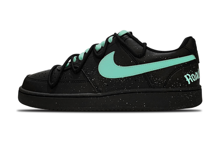 Nike Nike Court Vision Low Slip Resistant Abrasion Resistant Low top Skateboard Shoes Unisex Black