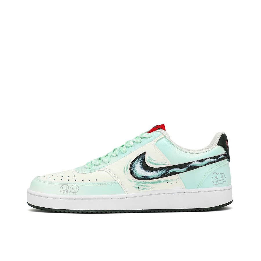 Nike Nike Court Vision 1 Mint Heartfelt Abrasion Resistant Balance Low top Skateboard Shoes Men's Green