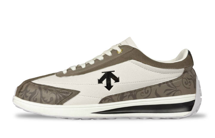 DESCENTE DESCENTE Cron Racer Gentleman, British Style Abrasion Resistant Low top Skateboard Shoes Unisex Sandy Brown