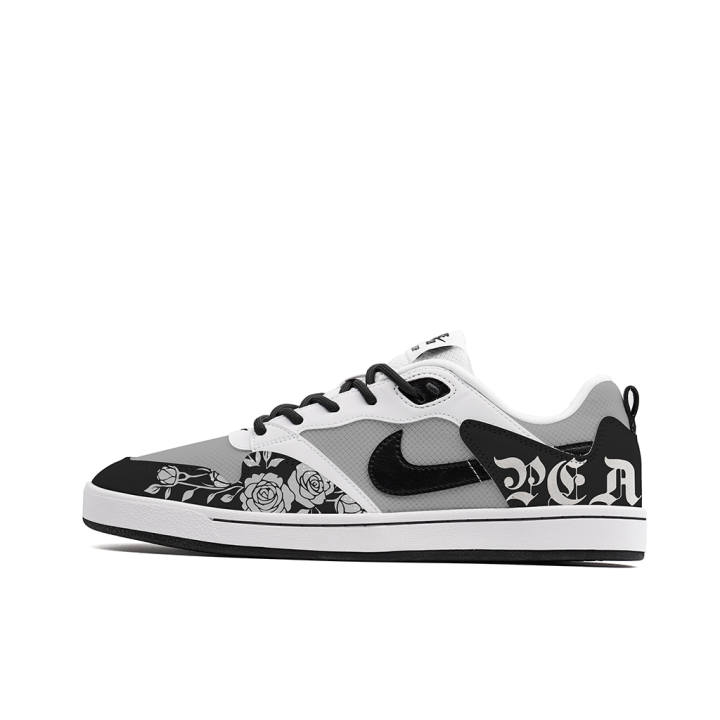 Nike Nike SB Alleyoop Slip Resistant Lightweight Non slip Lightweight Low top Skateboard Shoes Unisex Black White Gray