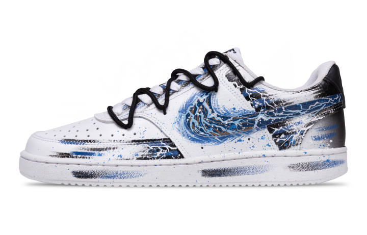 Nike Nike Court Vision 1 Sky Trace Slip Resistant Cushioning Low top Skateboard Shoes Women's Blue White