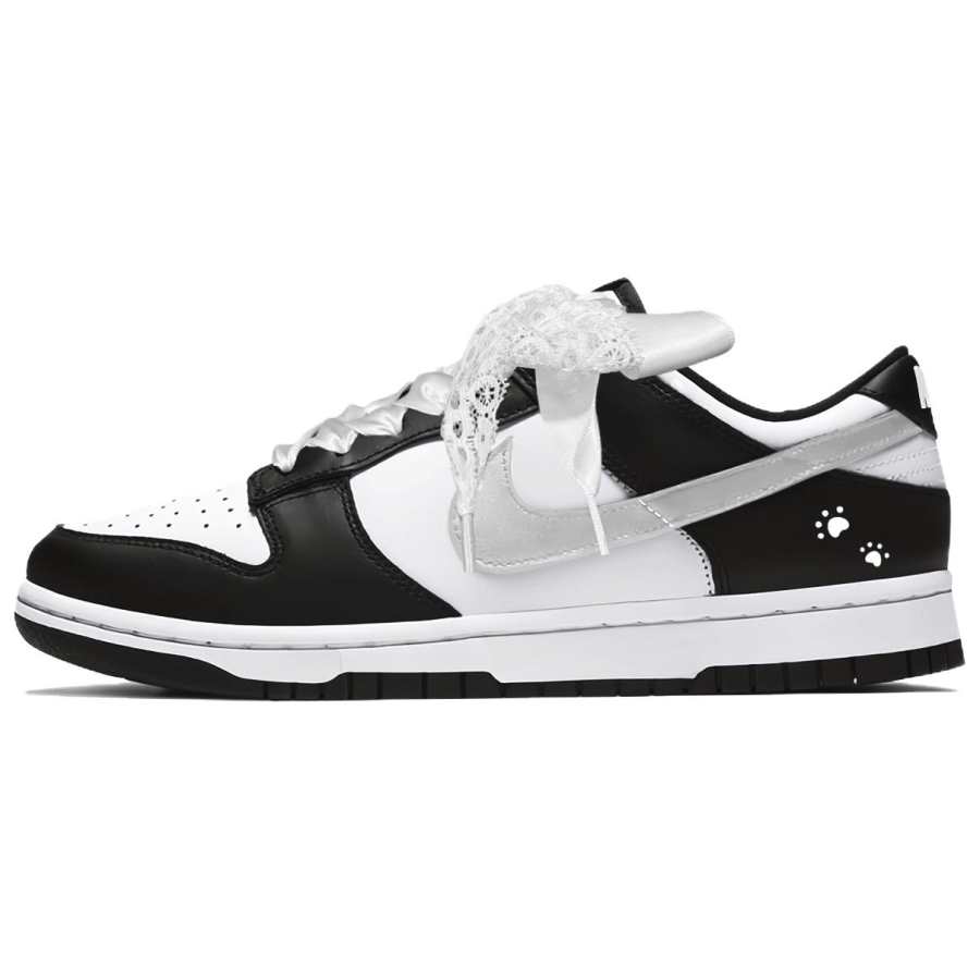 Nike Nike Dunk Zhi Ye, Moonlight Lace Abrasion Resistant Low top Skateboard Shoes Women's Silver Black